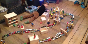 Do kids With Autism Line Toys Up