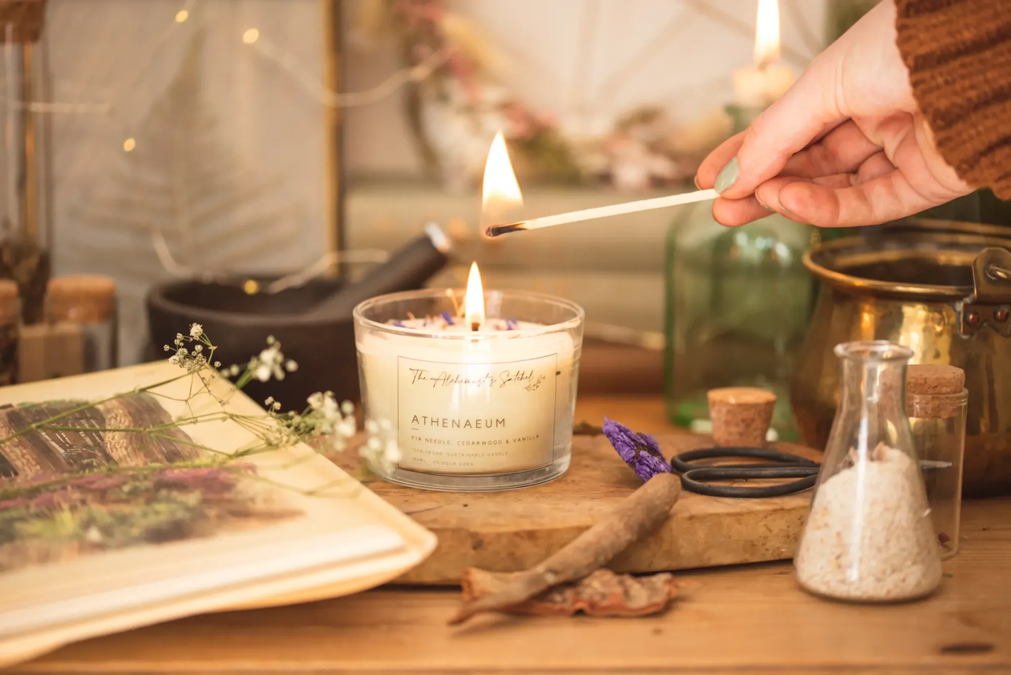 Aromatherapy candles