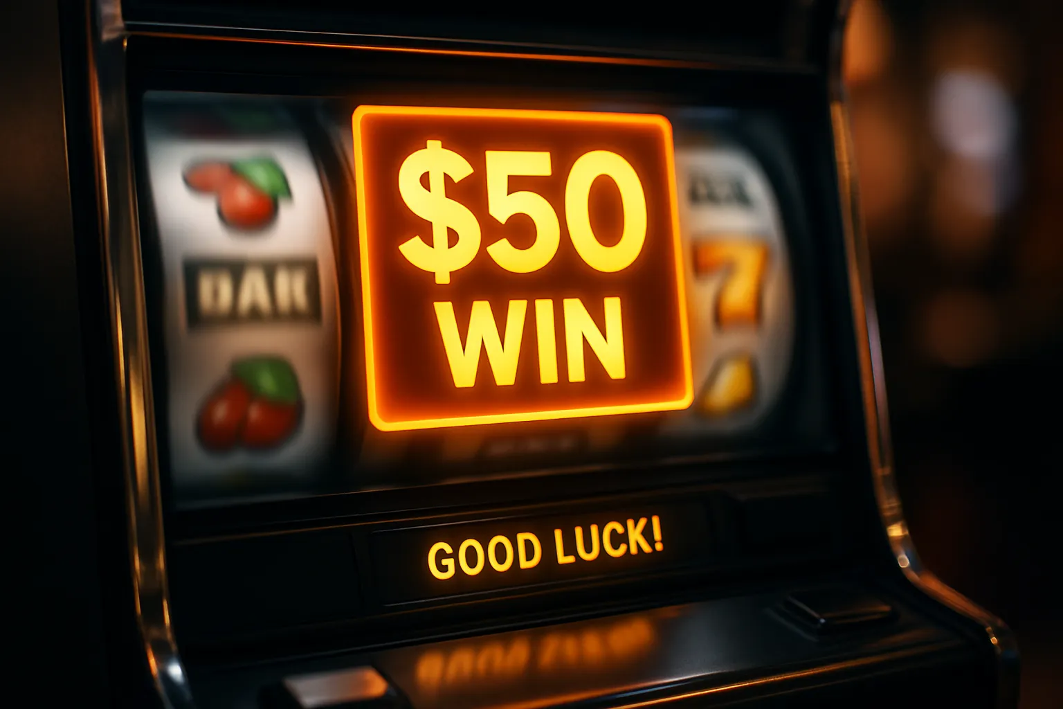 Are cash wins shown before full spins